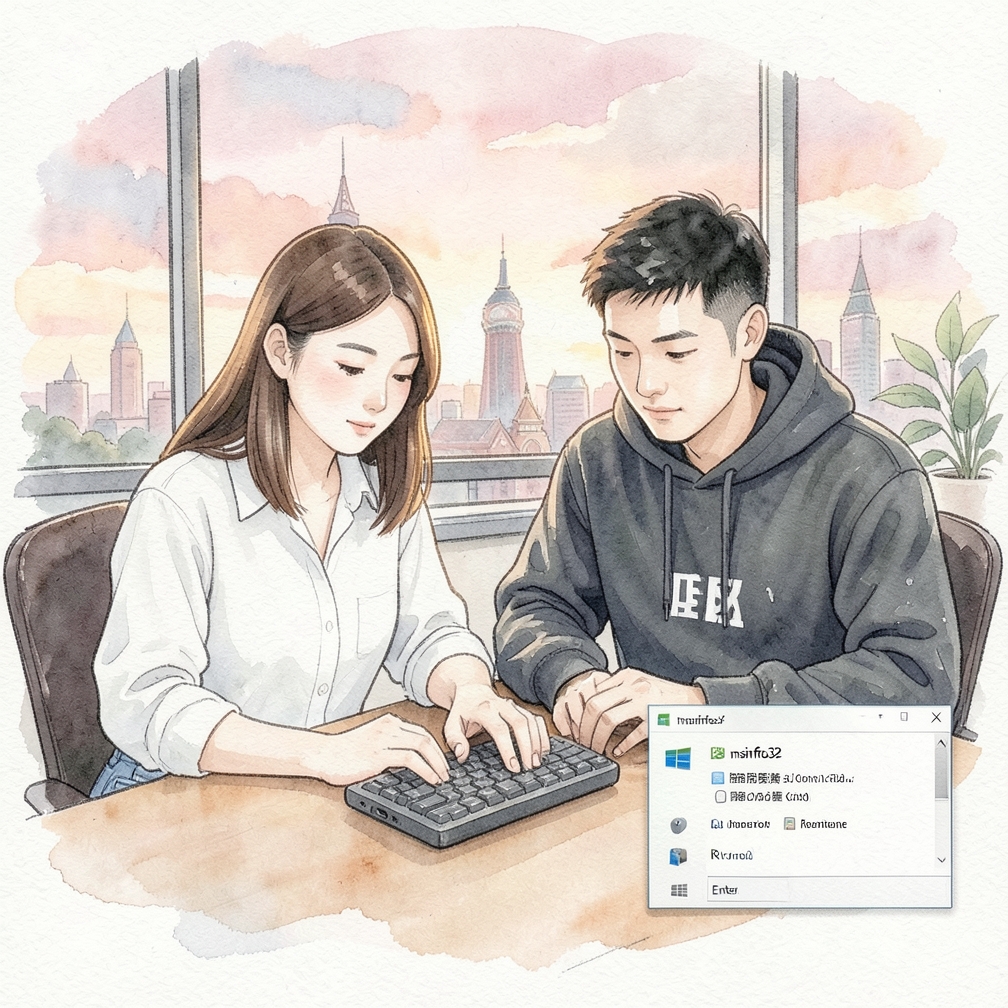 打开系统信息工具