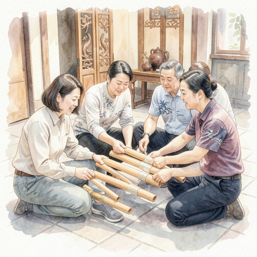 对齐并固定管道