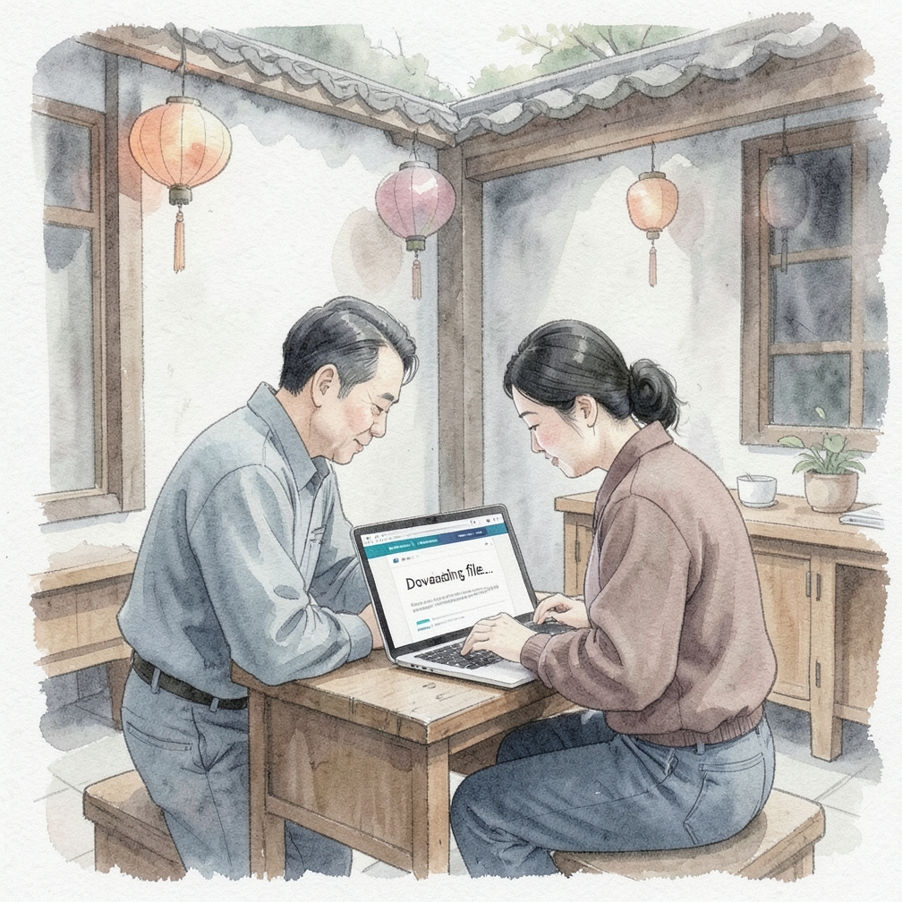 打开包含文件的网页