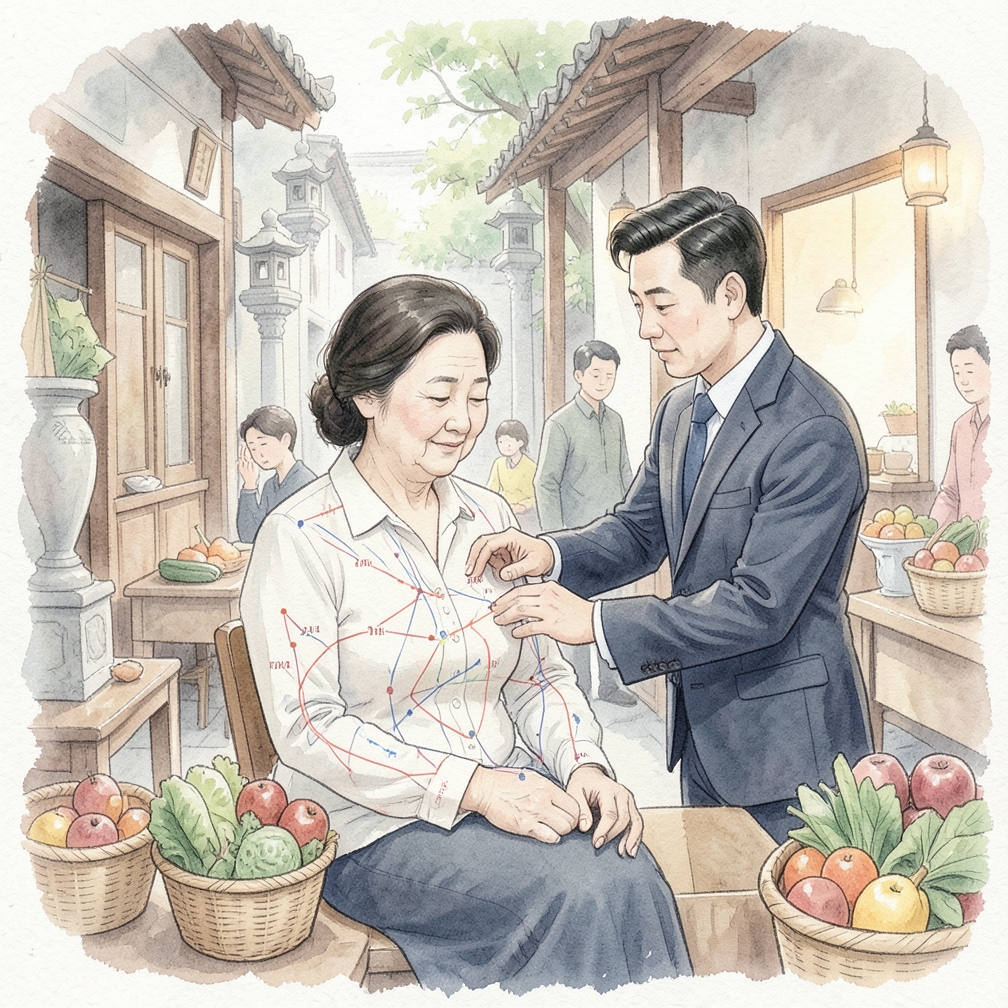步骤1：识别身体上的关键穴位