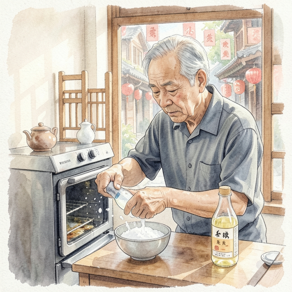 准备小苏打和醋的混合物