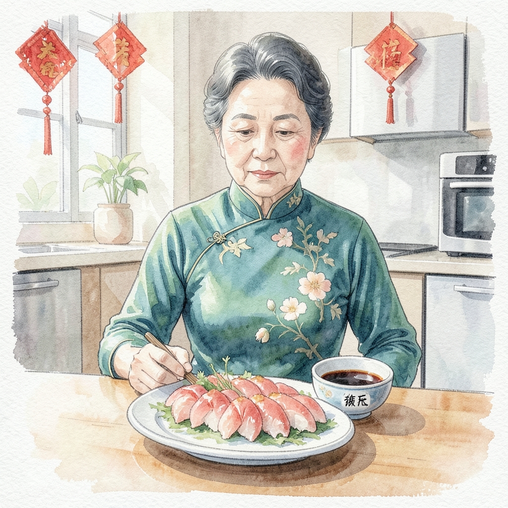 將2盎司醬油倒入小碗中