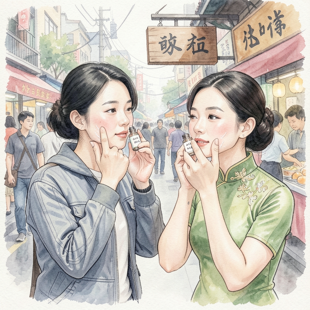 去角質以展現光澤肌膚