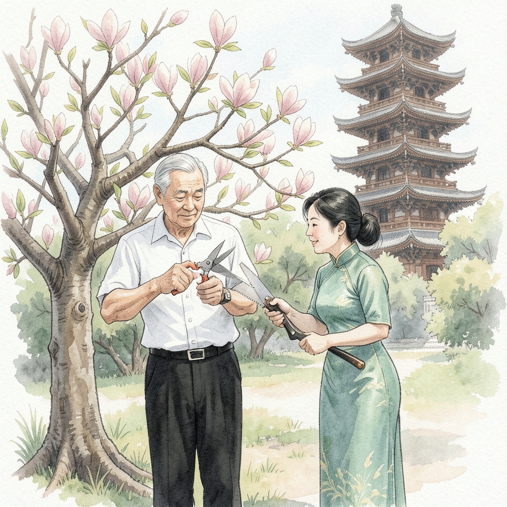 使用修枝剪或修枝剪刀进行修剪
