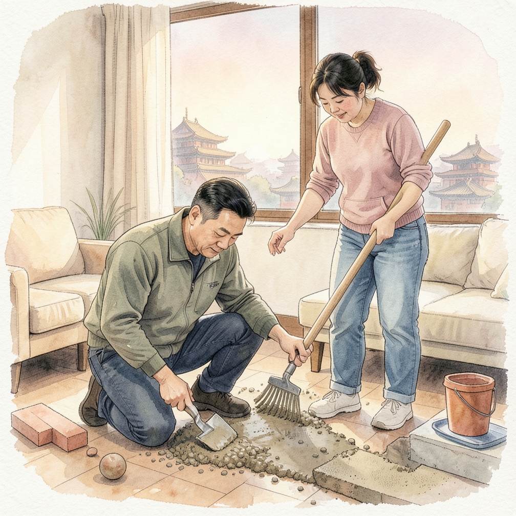 準備填充材料