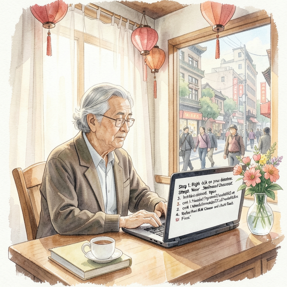 建立捷徑以刷新RAM緩存