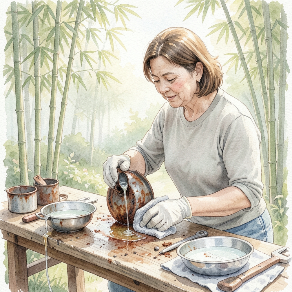 用白醋清洁非常生锈的物品