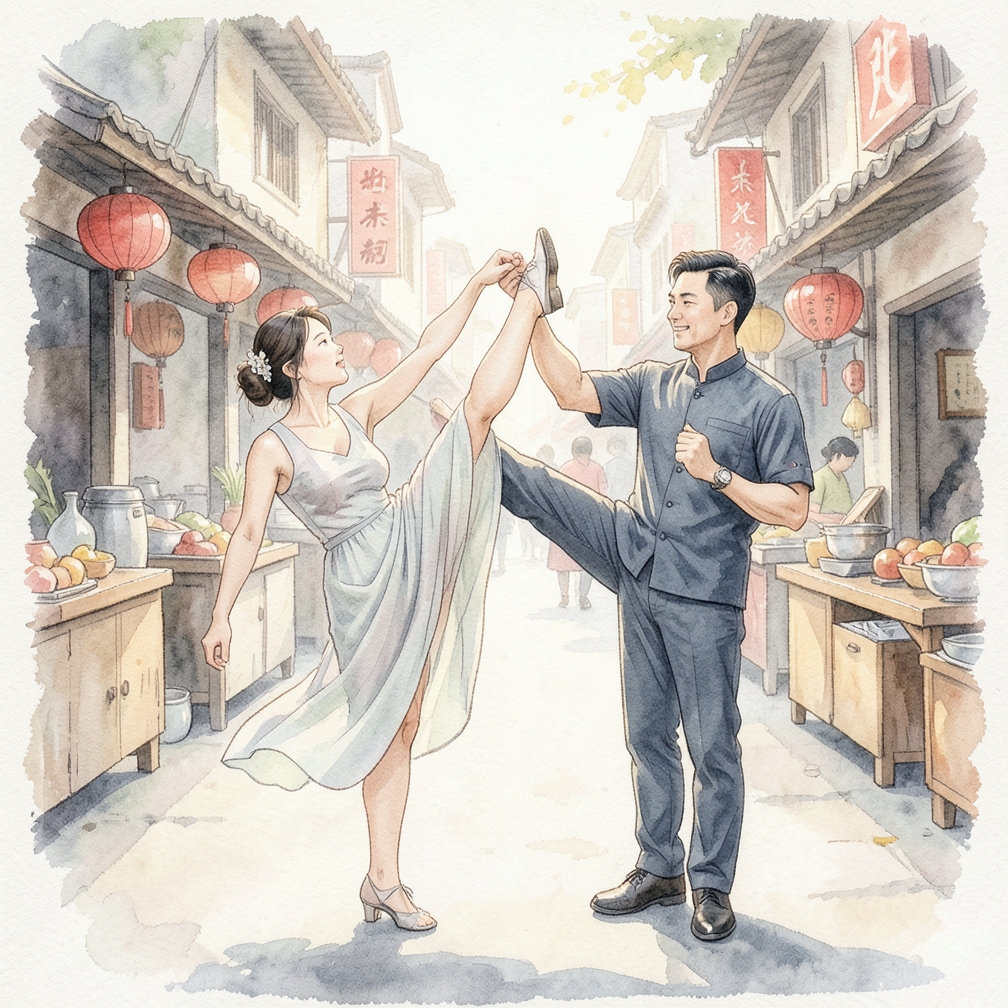 练习踢腿