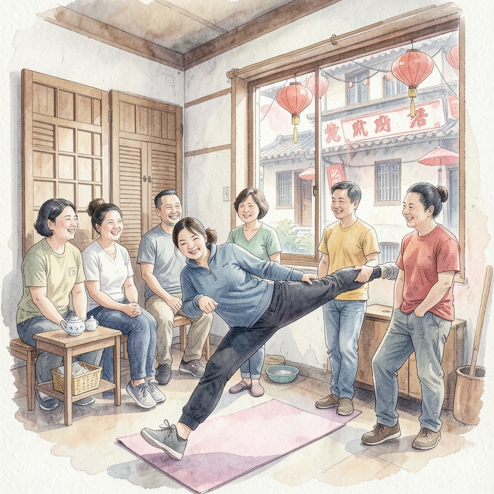 将腿拉向躯干