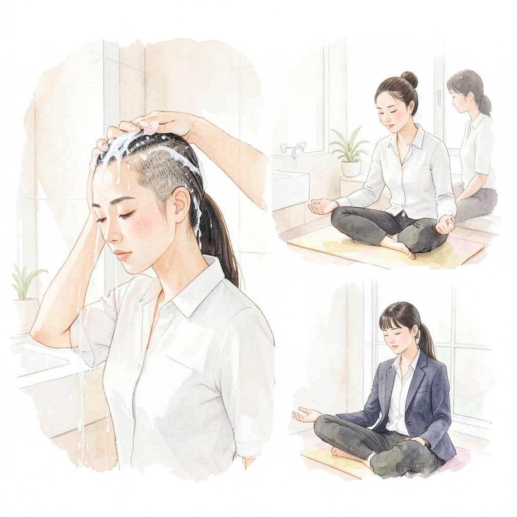 使用温水冲洗干净