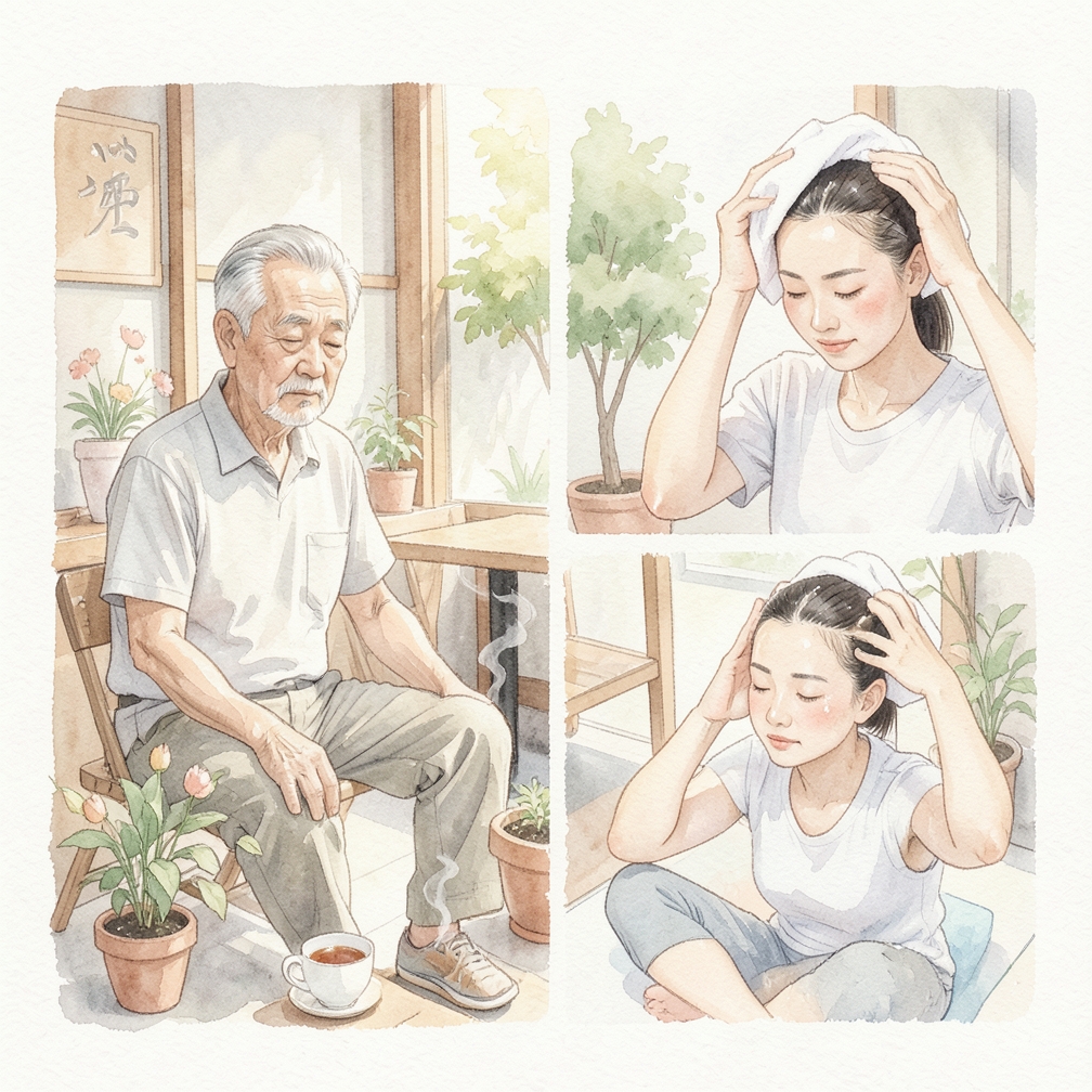 避免头皮潮湿
