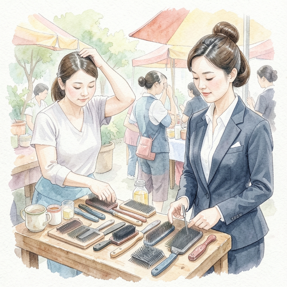 定期更换洗发工具