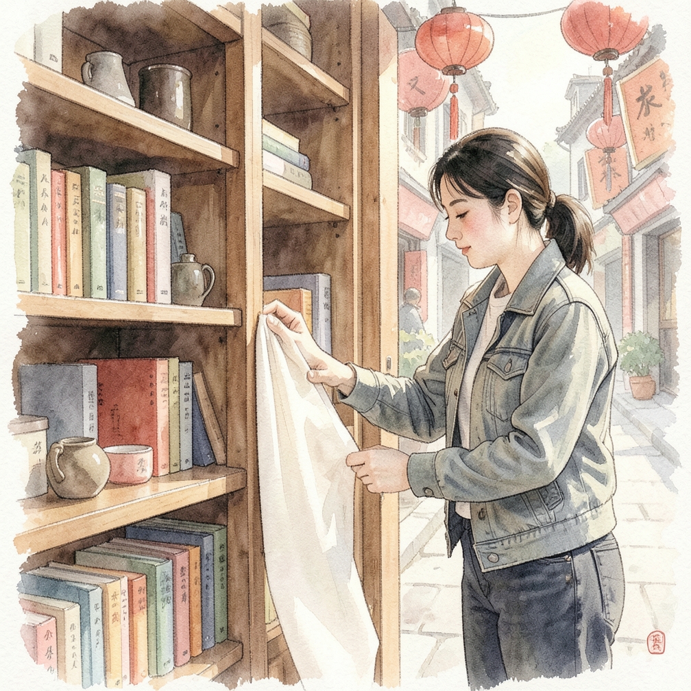 铺设布料