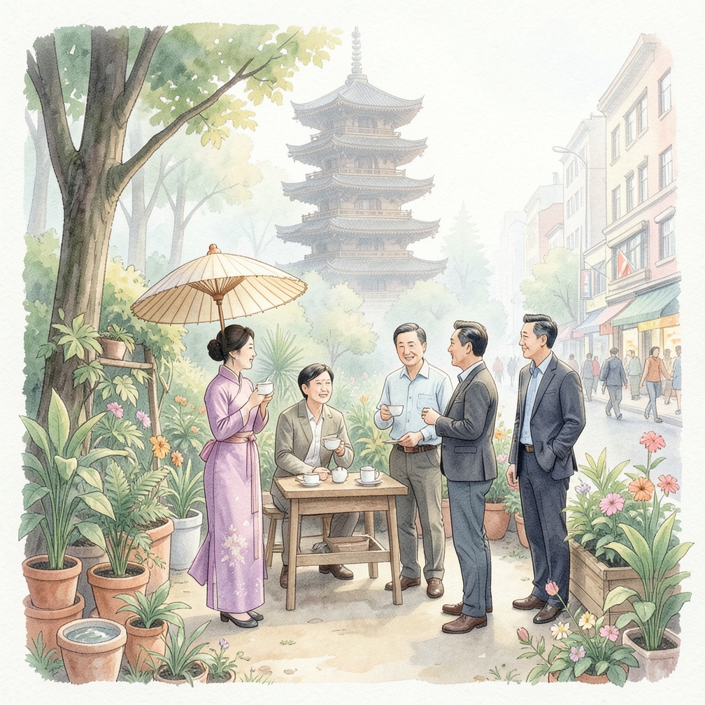 参观感兴趣的地方