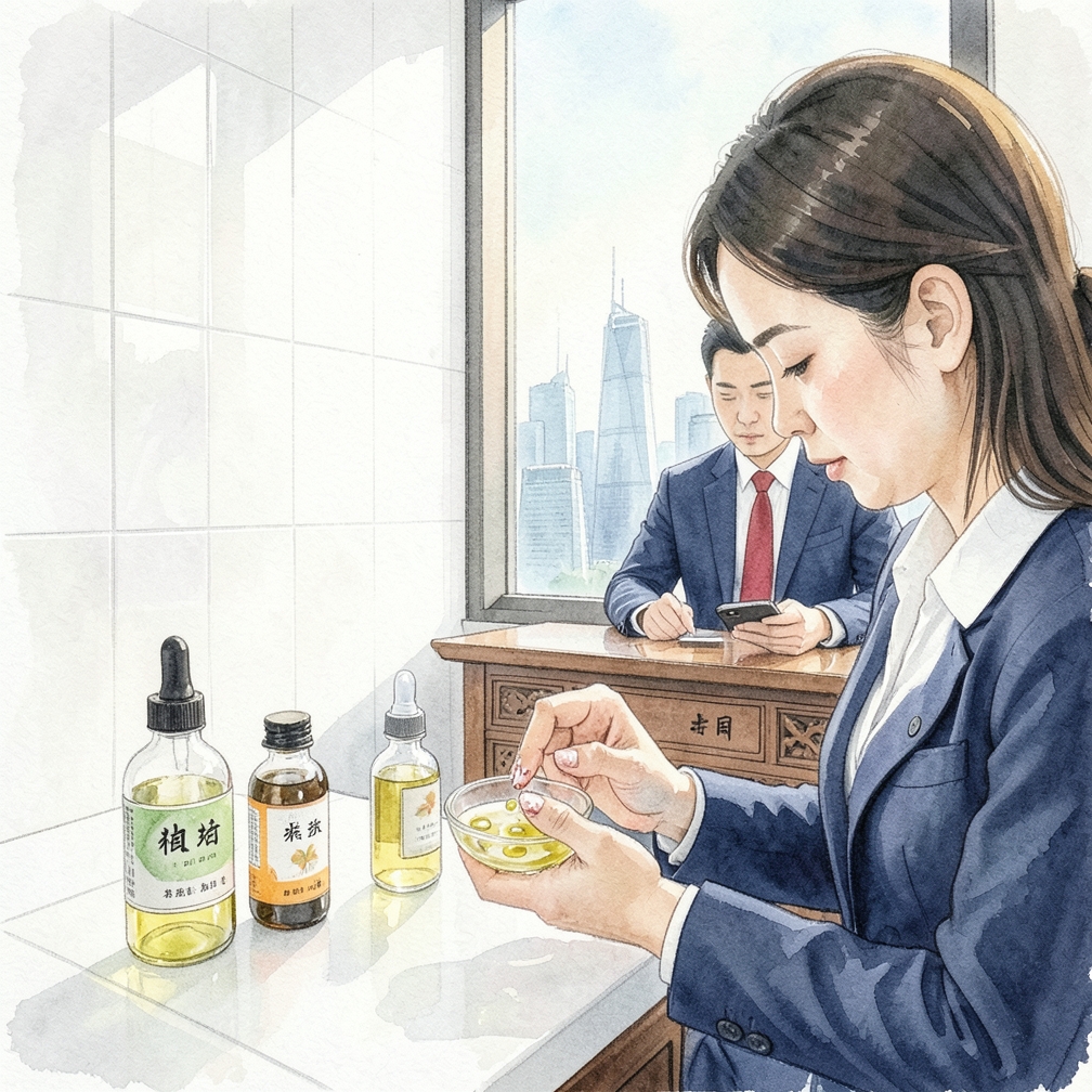 尝试使用精油