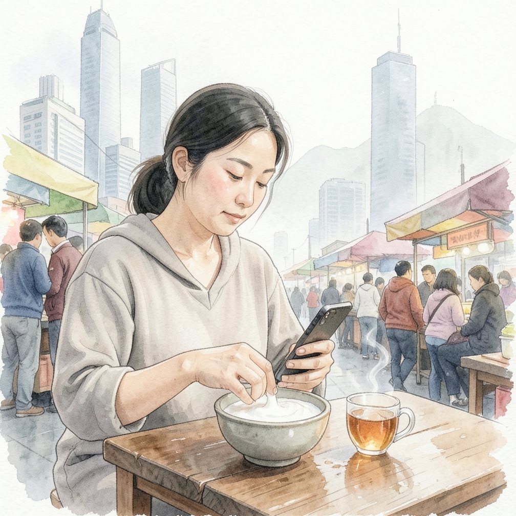 将指甲浸泡在无糖酸奶中