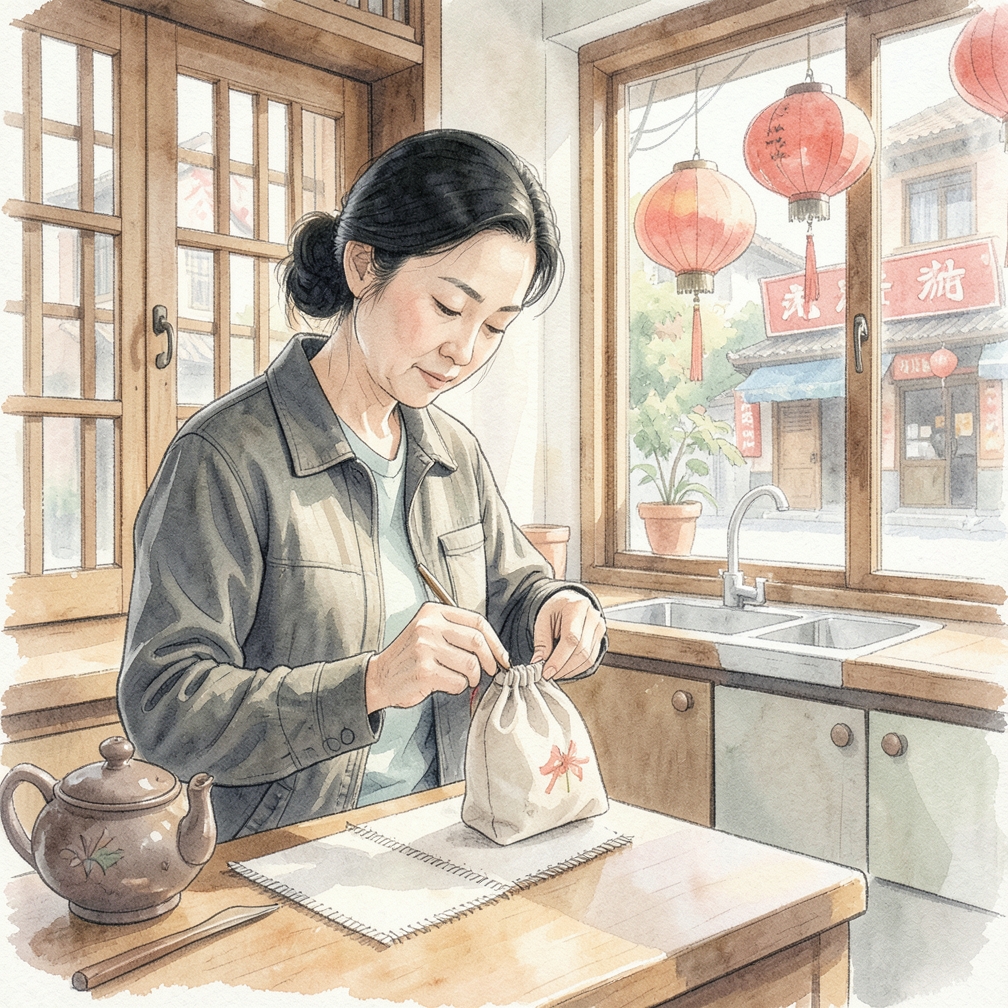 裁剪和缝制布料